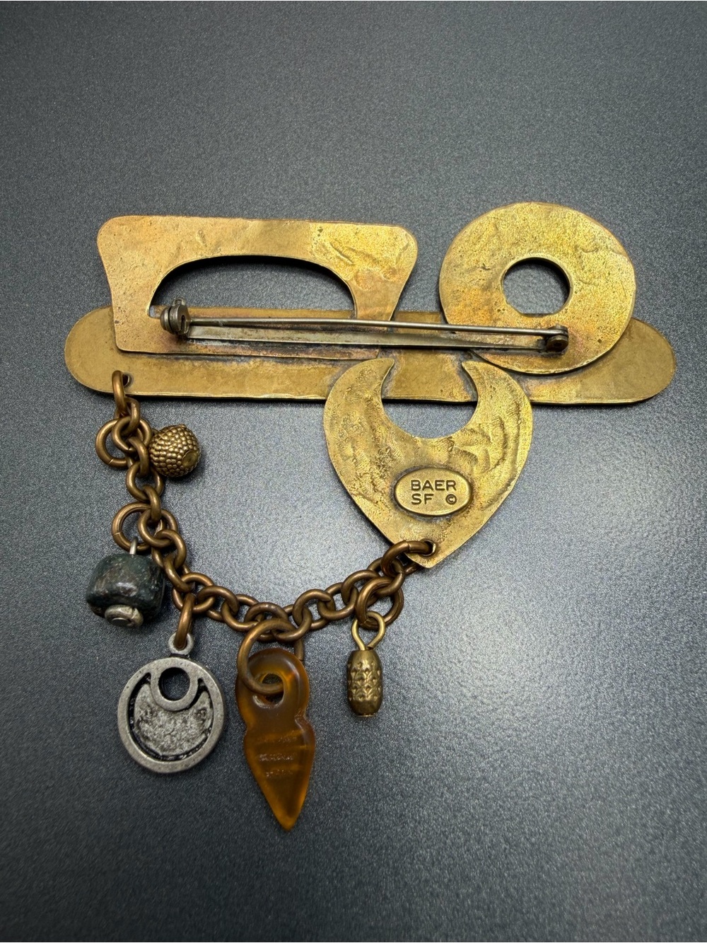 Vintage Brooch Marjorie Baer #54SB - Picture 3 of 3